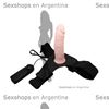 Arnes con dildo vibrador regulable